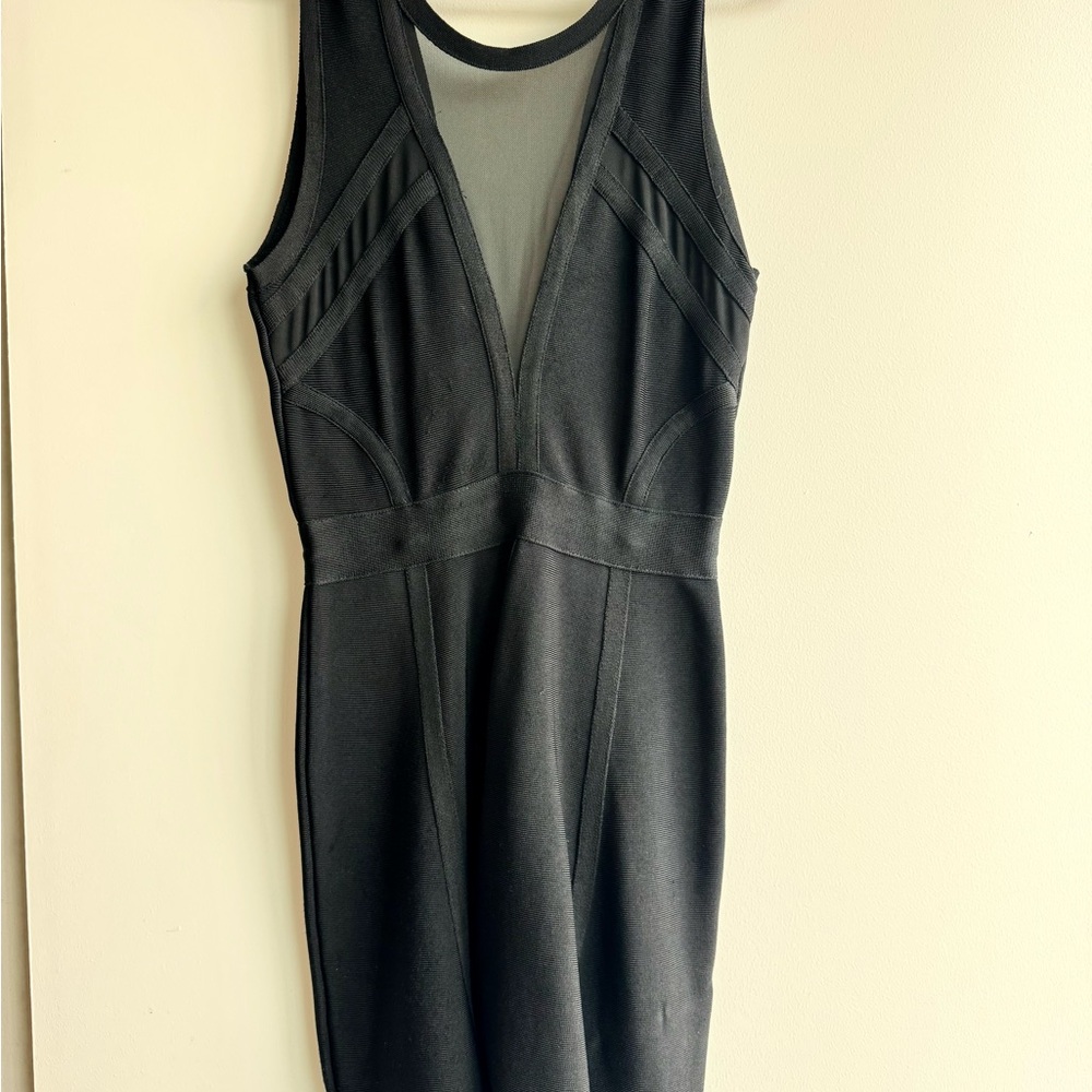 bebe Black bodycon Dress xs